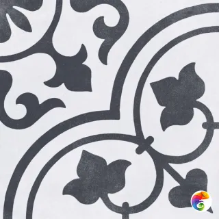 CUBAN WHITE ORNATE/22,3 (23286) 22,3x22,3 Керамогранит - Harmony Rus