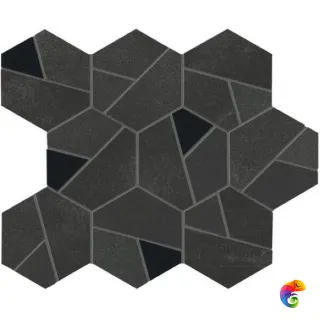 Boost Tarmac Mosaico Hex Black (AN7B_sklad) 25x28.5
