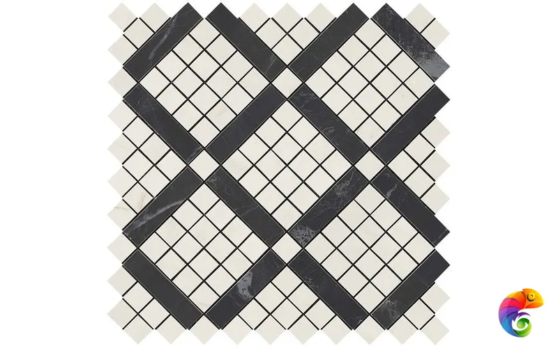 Marvel Cremo Mix Diagonal Mosaic 9MVF_sklad 30.5x30.5 Atlas Concorde MARVEL PRO Глазурованная керамическая плитка