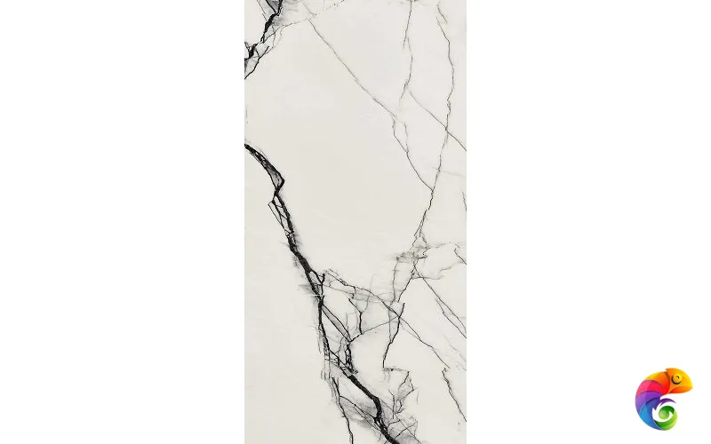 B&W_MARBLE BREACH HIGH-GLOSSY 60X120 RET 766402 120x60 Floor Gres B w marble Неглазурованный керамогранит