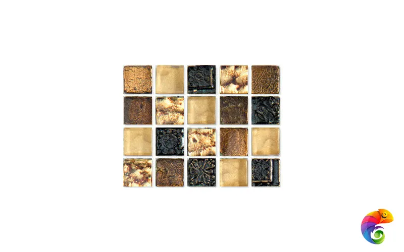 HERMITAGE 15, мозаика стекло/камень/керамика HERMITAGE 15 30x30 Irida Palazzo Стеклянная мозаика