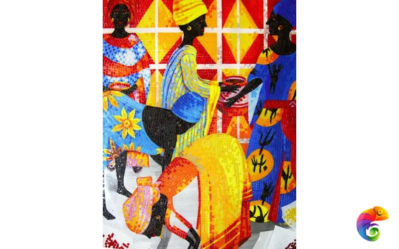 IRIDA панно художественное АФРИКА 00-00167536  Irida Art irida Стеклянная мозаика