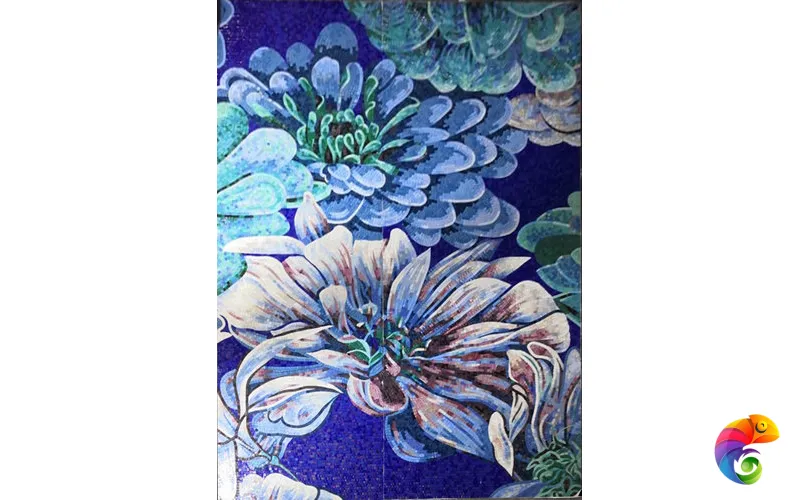 IRIDA панно художественное ЦВЕТОЧНАЯ ФАНТАЗИЯ 00-00132004 280x204 Irida Art irida Стеклянная мозаика