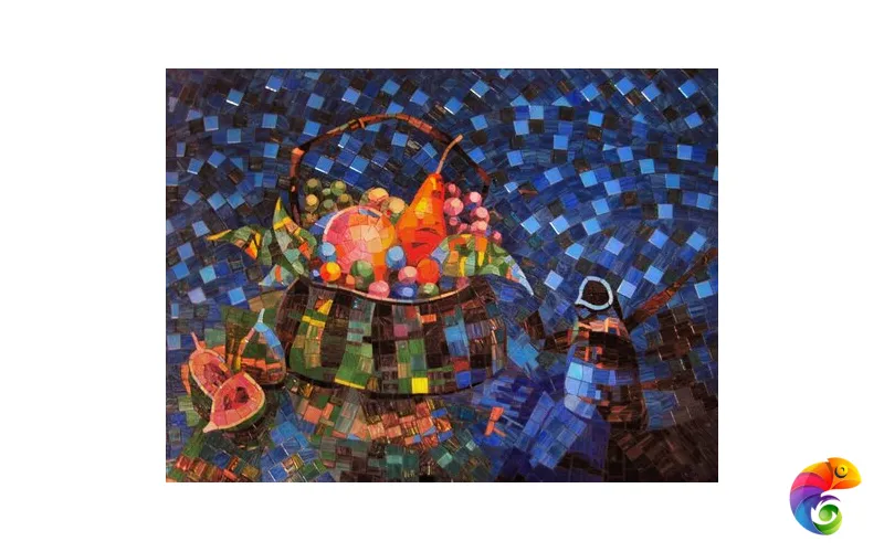 IRIDA панно художественное НАТЮРМОРТ СИНИЙ 00-00167559  Irida Art irida Стеклянная мозаика