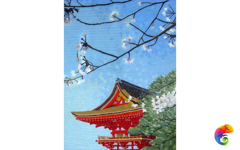 IRIDA панно художественное САКУРА 00-00167563  Irida Art irida Стеклянная мозаика