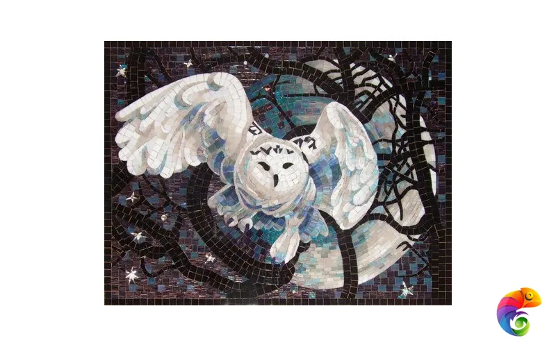 IRIDA панно художественное СОВА 00-00167564  Irida Art irida Стеклянная мозаика