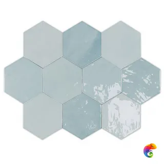 Zellige Hexa Aqua (122081) 12.4x10.8