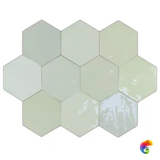 Zellige Hexa Mint (122083) 12.4x10.8