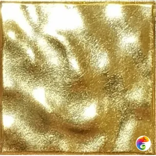 20.FOGS формованное желтое гофрированное золото,стеклянная мозаика (20FOGS) 2x2