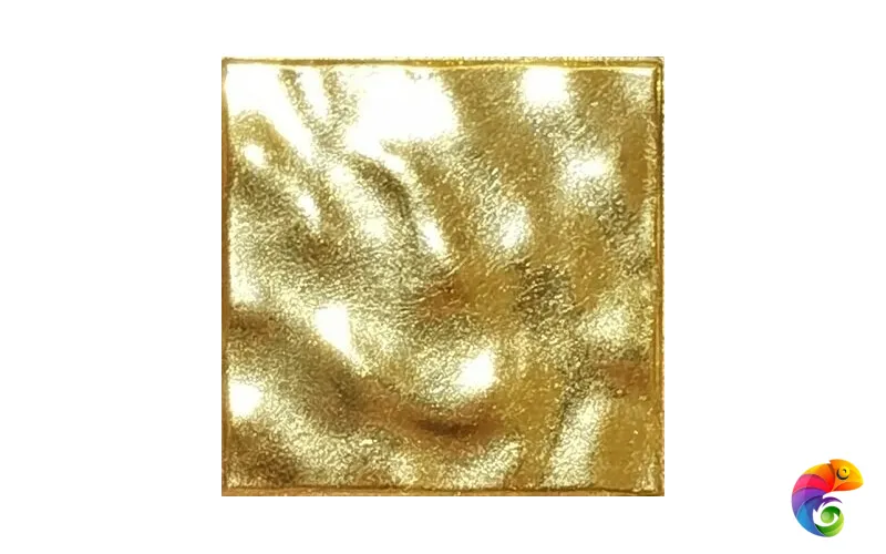 20.FOGS формованное желтое гофрированное золото,стеклянная мозаика (20FOGS) 2x2 Стеклянная мозаика