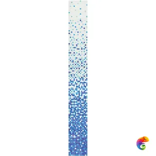 EXOTIC BLUE растяжка 20*20, стеклянная мозаика (EXOTIC BLUE) 261.6x32.7