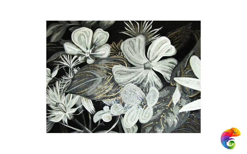 IRIDA панно художественное ЛИЛИИ 00-00131996 260x120 Irida Art irida Стеклянная мозаика