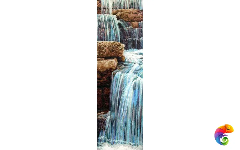 IRIDA панно художественное ВОДОПАД 00-00132007 300x180 Irida Art irida Стеклянная мозаика