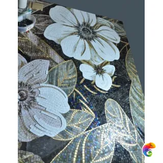 IRIDA панно художественное БЕЛЫЕ КЛЕМАТИСЫ (00-00132012) 242x174