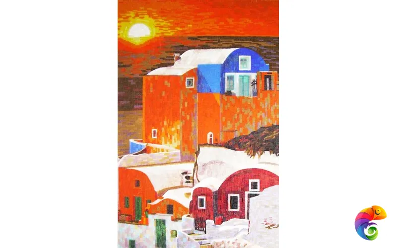 IRIDA панно художественное ЗАКАТ 00-00167550  Irida Art irida Стеклянная мозаика