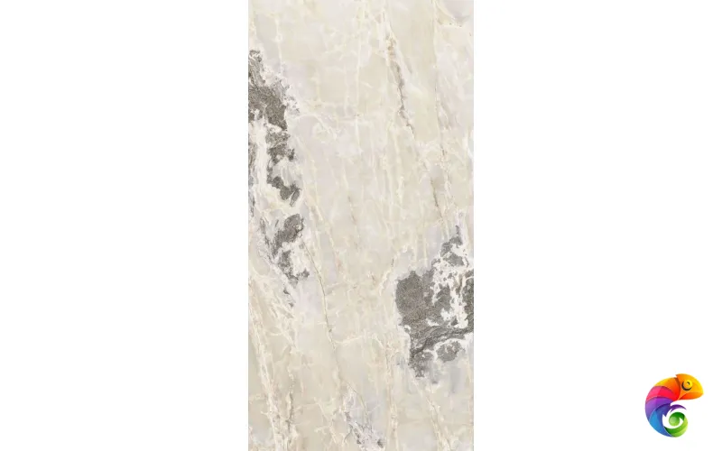 ONYX&MORE WHITE BLEND SATIN 6MM 120X240 R 765886 120x240 Casa Dolce Casa ONYX MORE Неглазурованный керамогранит