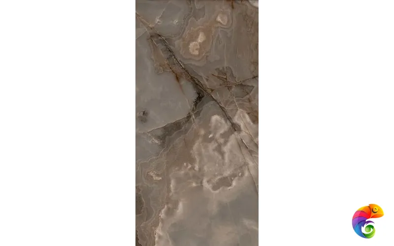 REVES DE REX CHOCO GLOSSY 6MM 160X320 R (769941) 320x160 Глазурованный керамогранит