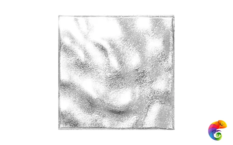 20.OBS белое напольное гофрированное золото,стеклянная мозаика (20OBS) 2x2 Стеклянная мозаика