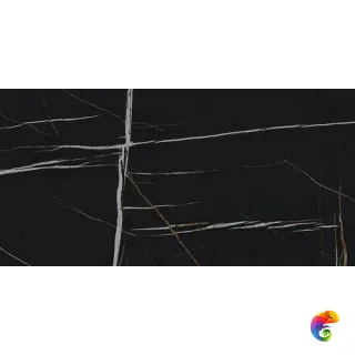 CHARME DELUXE Sahara Noir Cer Ret 60x120/Ш.Д. Сахара Нуар Пат Рет 60x120 (610015000499) (610015000499) 120x60