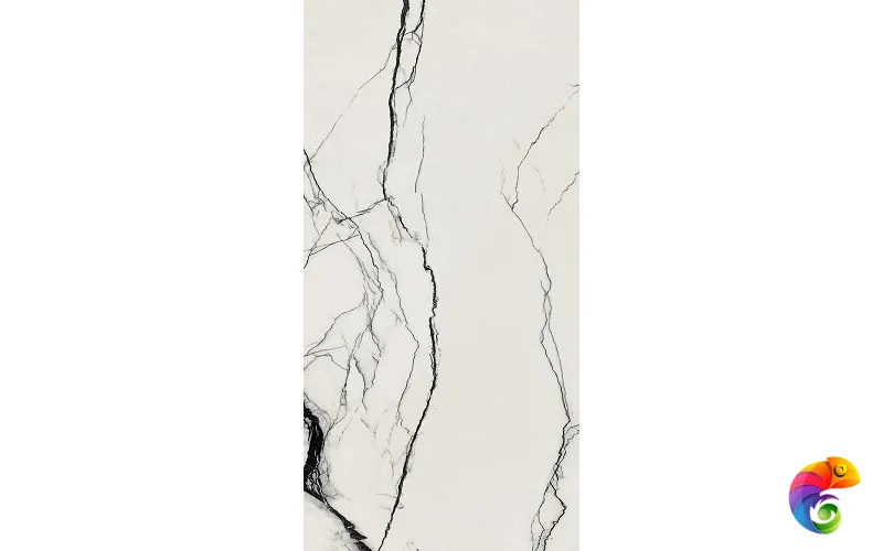 B&W BREACH HIGH-GLO 6MM 60X120 RET 765596 120x60 Floor Gres B w marble Неглазурованный керамогранит
