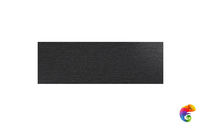 Rev. Deco silextile lap. negro rect. 25x75