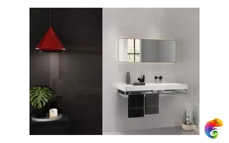 Rev. Deco silextile lap. negro rect. 25x75