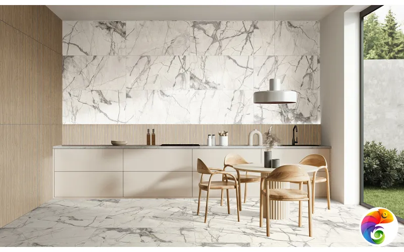 Pav. Invisible nat white 60x60