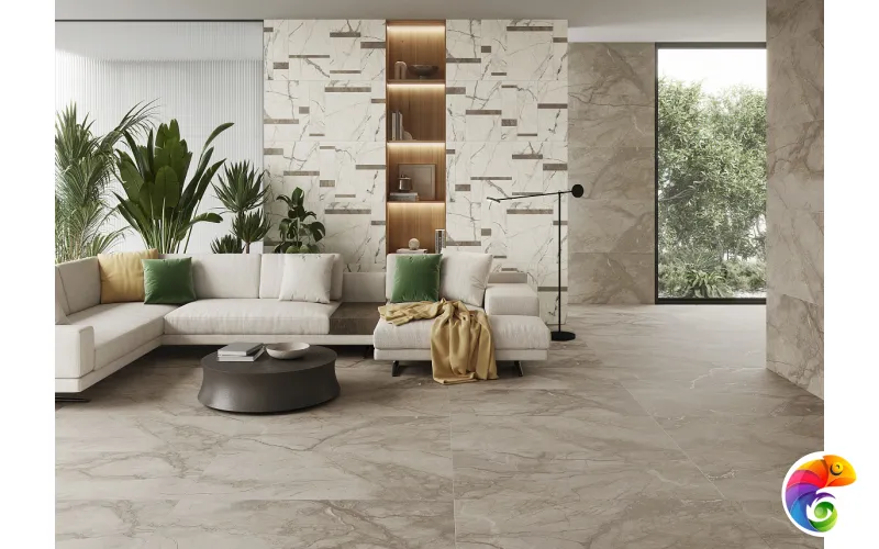 Pav. Invisible nat white 60x60