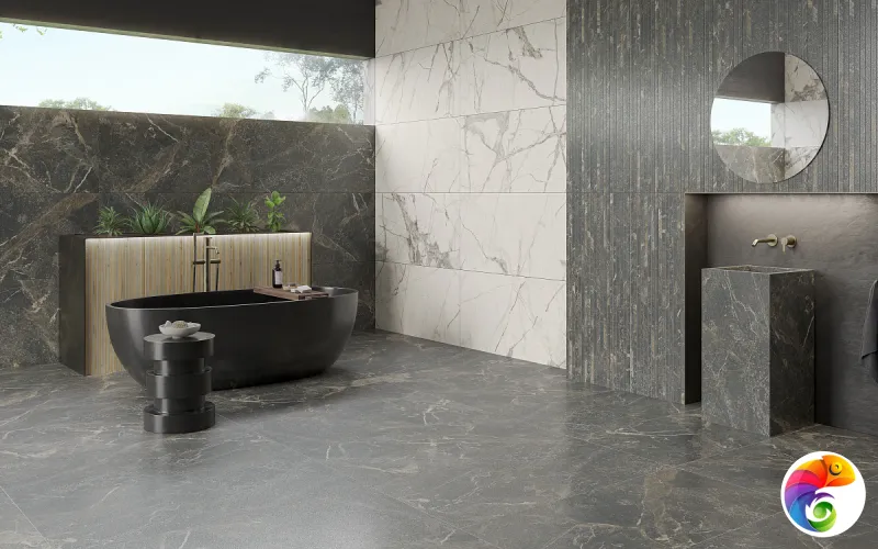 Pav. Invisible nat white 60x60