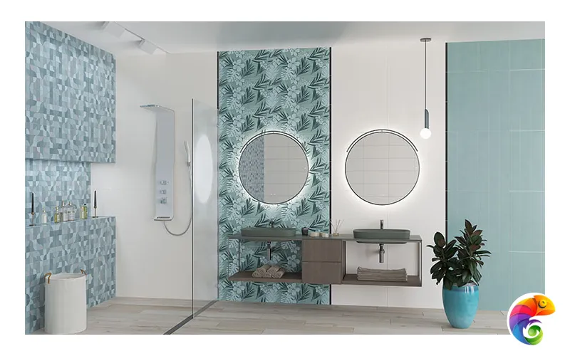 Декор 31.5*63 COLORES GEOMETRICO MARE