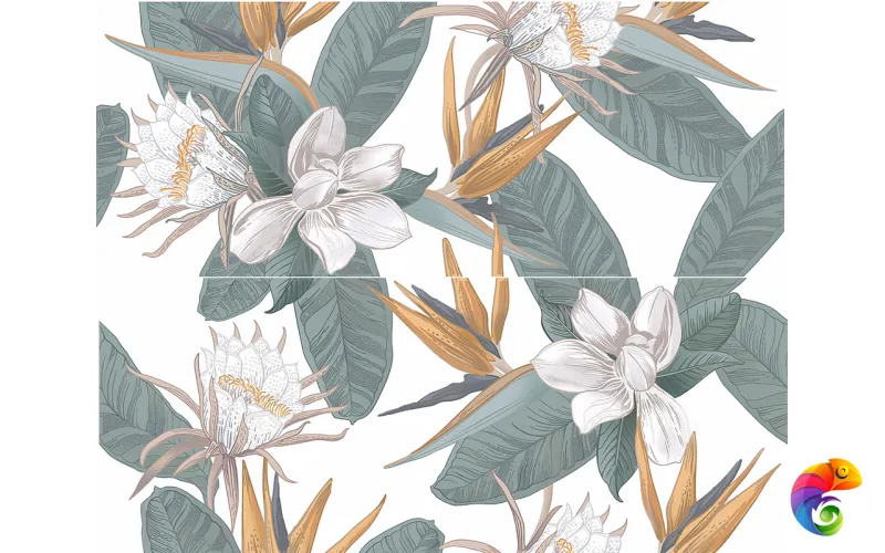 Панно 50,5*40,2 STRELITZIA (2 шт) - 6 комл 1с