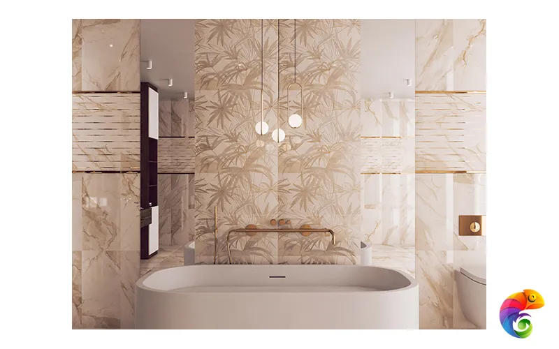 Декор 31.5*63 CALACATTA GOLD LINEA