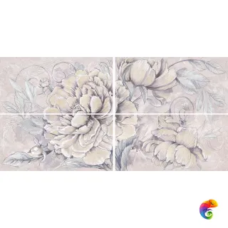 Панно 63.0*1260 DELICATO BOUQUET PERLA (4шт)