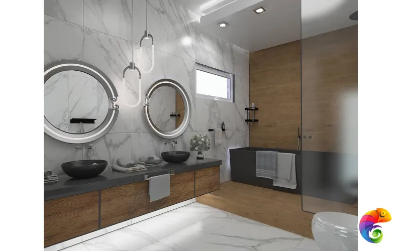 Плитка 31,5*63 CALACATTA SILVER REL 33