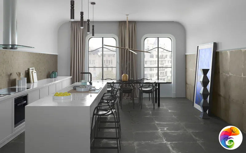 Pav. San Francisco lux black 60x60