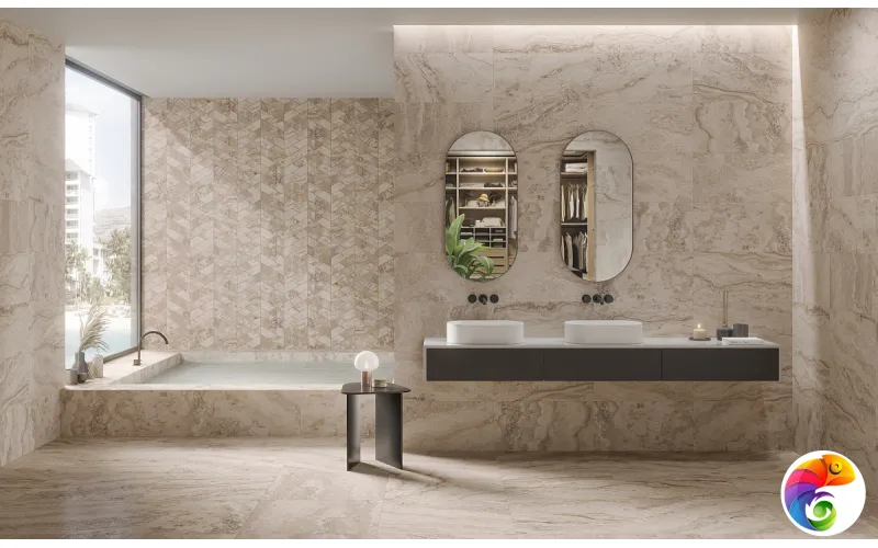 Pav. Decorado lily soft ivory 60x120