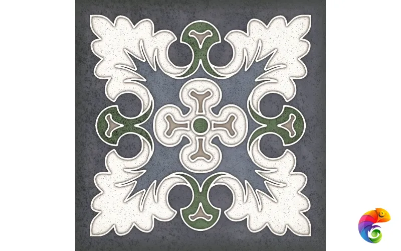 Плитка SMALTO DECOR 1 BLU 15*15