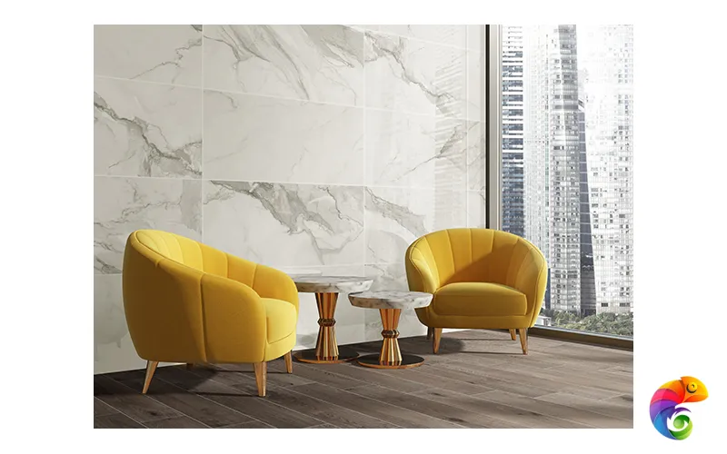 Rev. Calacatta gold R90 glossy 30x90