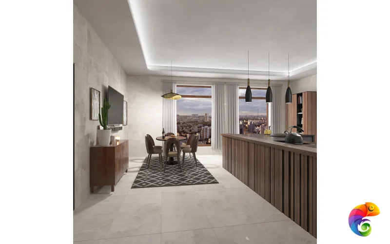 Керамогранит CEMENT WHITE 60x120 Mat