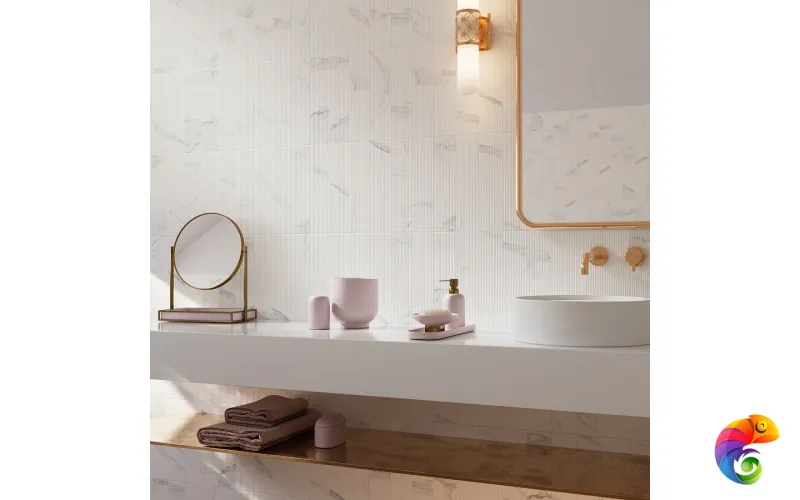 Calacata piramide 7,5x30