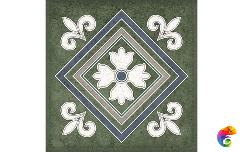 Плитка SMALTO DECOR 2 VERDE 15*15