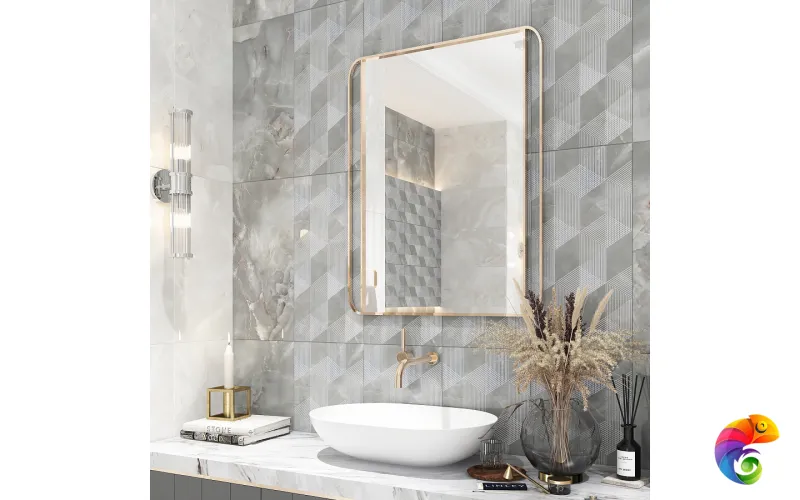 Декор 31,5*63 OPALE GREY GEOMETRIA 6 шт 1с