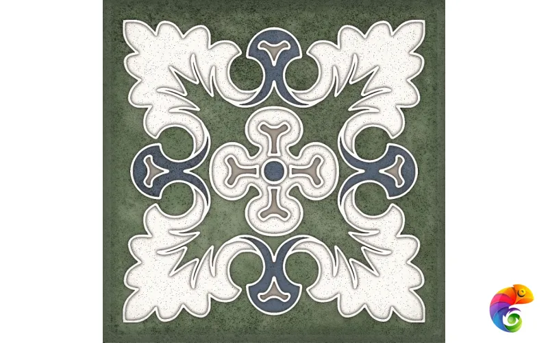 Плитка SMALTO DECOR 1 VERDE 15*15
