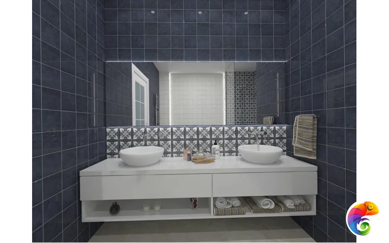 Плитка SMALTO DECOR 3 BLU 15*15