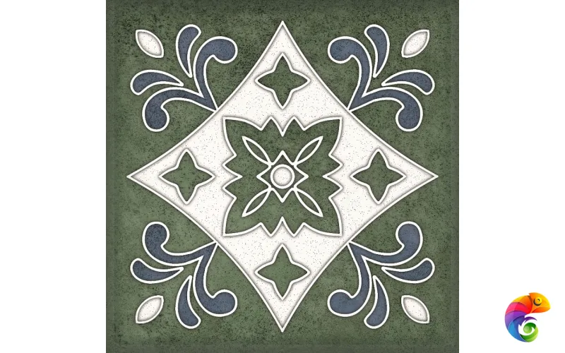 Плитка SMALTO DECOR 3 VERDE 15*15