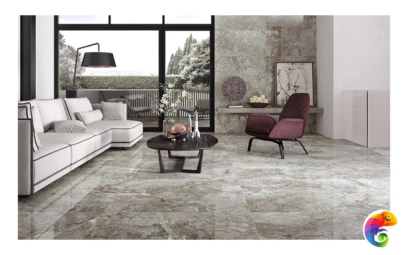 P.E. Stream grey MT 75X75 RECT.