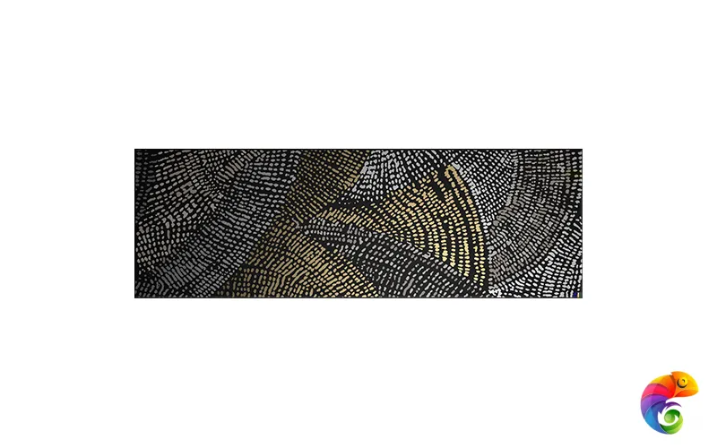 Dec. Diamond draw black gold