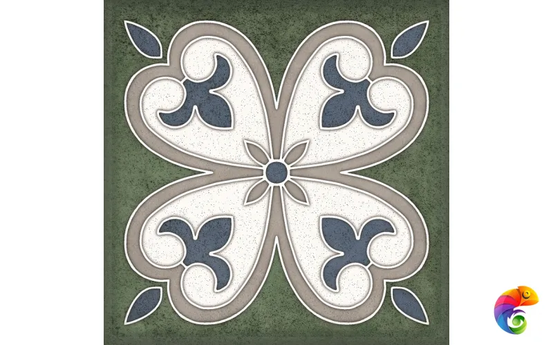 Плитка SMALTO DECOR 4 VERDE 15*15