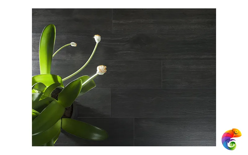 Pav. Hardwood negro rec. 16.5x100