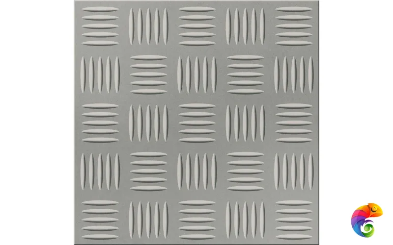 Плитка керамогранит Моноколор UF003 Темно-серый антискользящий Рифленый 30x30